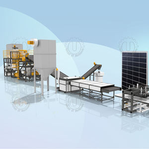 โรงงานรีไซเคิลแผงโซลาร์เซลล์อัตโนมัติเต็มรูปแบบ ลดราคาพิเศษ  ประสิทธิภาพการแยกส่วนประกอบมอเตอร์สูง 99%  กำลังการผลิต 200-1000 กก./ชม. สำหรับขยะโซลาร์เซลล์ - Product Image 1