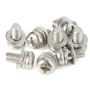 Vis de combinaison de vis standard DIN Fixation de vis à tête cylindrique <span class=keywords><strong>Phillips</strong></span> Sems Vis - Product Image 2