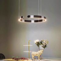 Suspension LED post moderne nordique anneau lustres et suspensions de luxe