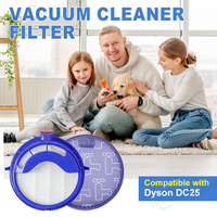 Filtre HEPA pré-moteur lavable et réutilisable de remplacement pour aspirateur DC25, kit d'accessoires avec utilisation automobile