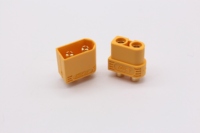 Connecteur de chargeur de batterie à montage sur panneau Xt60h Xt60e, ensemble 2P, laiton plaqué or, mâle-femelle, nylon, cuivre 60U, IP55, application électrique