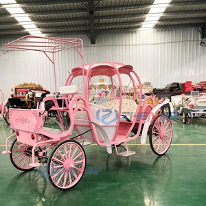 Carruaje Eléctrico Rosa Zhenda, Ideal para Turismo y Navidad, con 1 Año de Garantía - Product Image 2