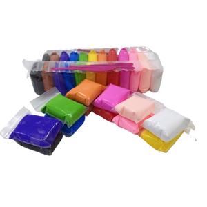 Bộ Đất Sét Polymer khô không khí thân thiện với môi trường 12 màu siêu nhẹ mềm chơi bột vui nhộn trẻ em tự làm đồ chơi giáo dục làm bằng vật liệu đất sét - Product Image 1