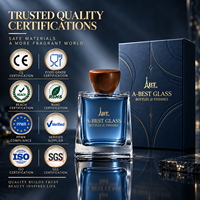 Vente en gros de flacons de parfum en verre trapézoïdal de 50 ml et 100 ml, couleur personnalisée, logo, flacon de parfum avec boîte cadeau, usine PPWR