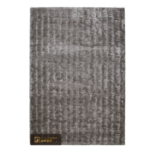 Alfombra de lujo LandScopeTech, peluda, de 25 mm de altura, color antracita, suave, ecológica, estilo Wilton belga, con aislamiento acústico. - Product Image 2