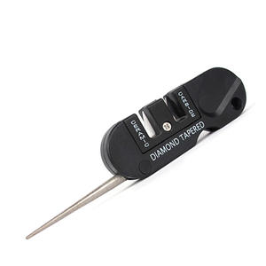 Diamond Tapered <b>Knife</b> <b>Sharpener</b> 80x27x10mm Stainless Steel Multifunction Outdoor Tool - Product Image 4
