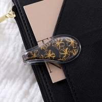 Yihe Meilleure Vente 14 Couleurs En Cuir Lisse Signets Magnétiques pour Livre Pages Anneau Budget Classeurs avec Sac Motif Papeterie Cadeau