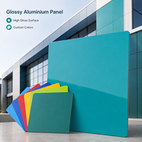 Panneaux composites en aluminium Alucobond brillant 3 mm 4 mm 5 mm PVDF ACP ACM pour revêtement mural intérieur et extérieur