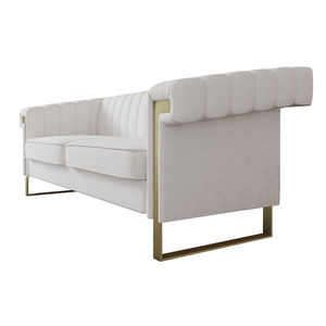 Canapé sectionnel moderne à deux places, capitonné, en <span class=keywords><strong>tissu</strong></span>, pour salon et villa - Product Image 4