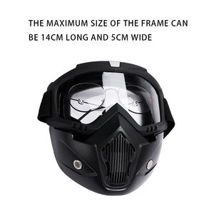 Nouveau <span class=keywords><strong>casque</strong></span> ouvert à la mode avec masque de lunettes à visière détachable léger résistant au vent et à la poussière pour les motos et l'extérieur - Product Image 5