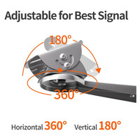 Support mural pour satellite Starlink Mini V4, kit compatible avec adaptateur de tuyau, support mural réglable en métal pour toit