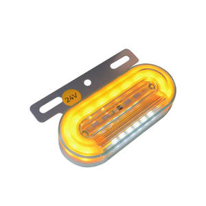 Feux latéraux de voiture à LED, modèle 12SMD, 12V, étanches, lampe latérale de camion, blanc jaune double couleur, garantie de 2 ans pour voiture et camion universels - Product Image 3