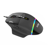 Souris de jeu filaire ergonomique pour droitier, best-seller, avec bouton silencieux programmable, éclairage RGB, lecteur optique, USB 2.0