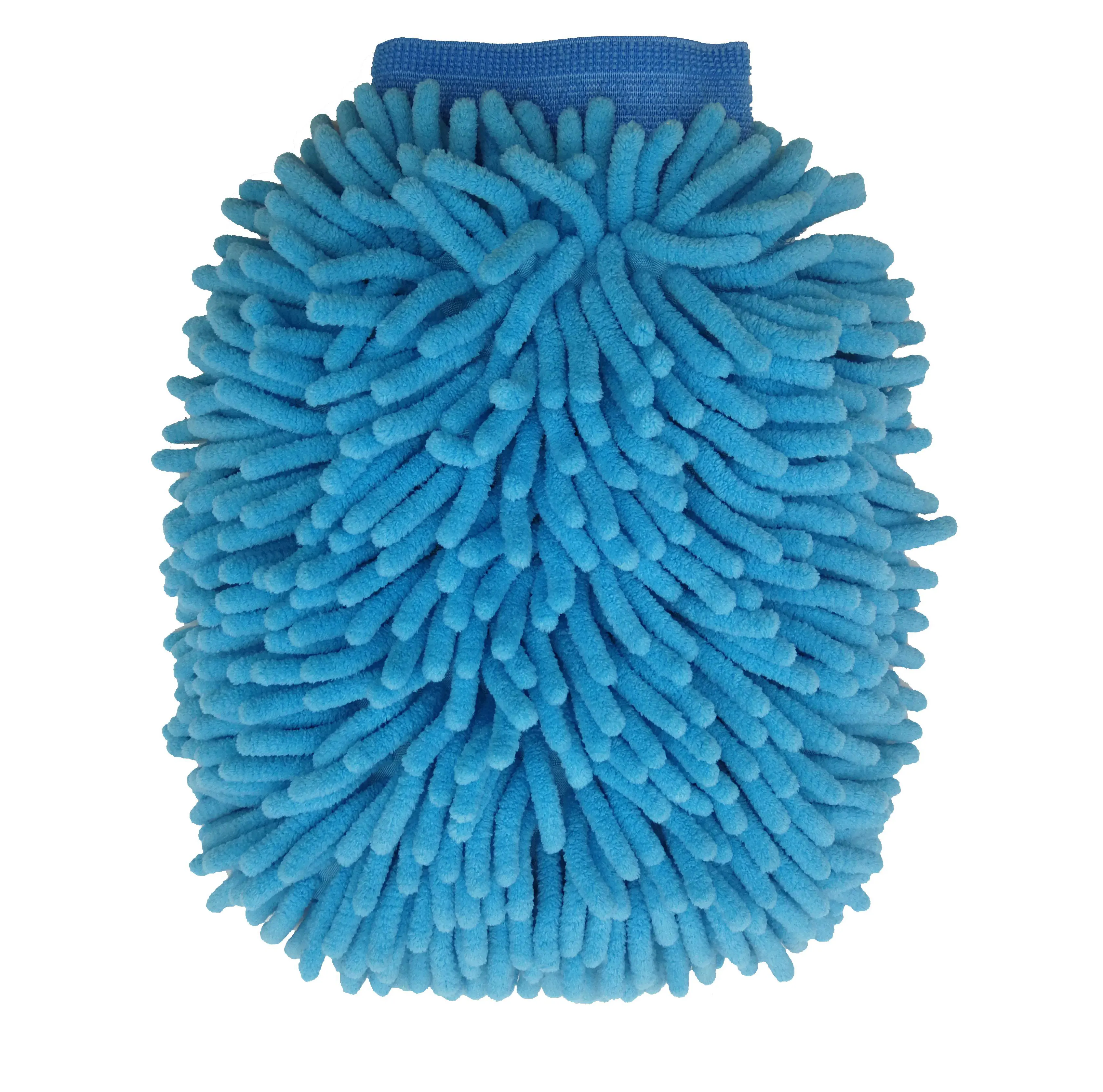 Митенка из микрофибры для мытья автомобиля, ультратонкая Перчатка из синели, Мягкая сетчатая подкладка без царапин для мытья и очистки автомобиля