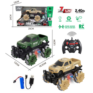 2.4Ghz <span class=keywords><strong>1</strong></span>:36 sept canaux quatre roues motrices lumières colorées Macan roue mère cascadeur véhicule militaire tout-terrain - Product Image 4