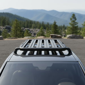 Sunsing - Barre <span class=keywords><strong>de</strong></span> <span class=keywords><strong>toit</strong></span> <span class=keywords><strong>et</strong></span> panier universels en aluminium noir <span class=keywords><strong>et</strong></span> nylon pour SUV, accessoires 4x4, modèle 8105H - Product Image 4