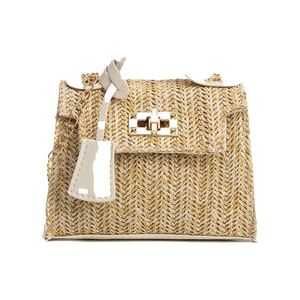 Bolsos de <span class=keywords><strong>Moda</strong></span> para Chicas, Bolso de Paja Dorado del Proveedor, Hermoso Bolso de Playa Hecho a Mano - Product Image 1