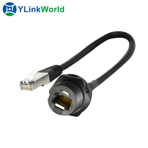 Connecteur mâle <span class=keywords><strong>femelle</strong></span> personnalisé rg45 IP67 IP68 <span class=keywords><strong>prise</strong></span> étanche câble pcb <span class=keywords><strong>montage</strong></span> sur panneau connecteur ethernet <span class=keywords><strong>rj45</strong></span> à <span class=keywords><strong>rj45</strong></span> - Product Image 2