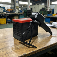 Mesin Penanda Laser Serat Mini Portabel 30w, Printer Pengukir Genggam untuk Penandaan Permukaan Logam, Plastik, dan Permukaan Bulat