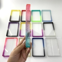 Protecteur de carte personnalisé OEM en TPU dégradé avec effet flash, boîte de rangement pour cartes BGS, étui pour cartes gradées