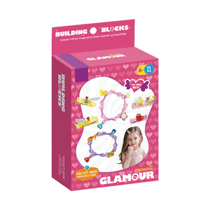 Blocchi da Costruzione Educativi per Bambini, Set di Gioielli 71 Pezzi, <span class=keywords><strong>Gioco</strong></span> Fai-da-Te con Fermagli per Capelli e Braccialetti - Product Image 2
