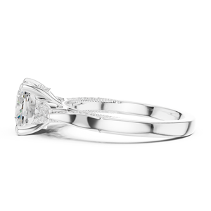 Anillo de Compromiso Solitario con Diamante de Laboratorio, Estilo Único, Hecho a Mano, en Venta por Exportadores - Product Image 3