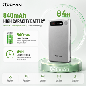 <span class=keywords><strong>RECMAN</strong></span> Note 10 KI-Smart Magnetischer Besprechungsrekorder 64GB USB Neuestes Digitales Bürogerät Aluminiumlegierung MP3-Audioformat WLAN - Product Image 2