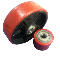 Roulette Nylon/PU/roues de charge de cric de camion de palette en caoutchouc avec 6204 roulements à billes