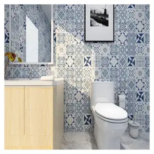 Home deco 3d tile wallpaper self-adhesive tile stickers paper for bathroom kitchen