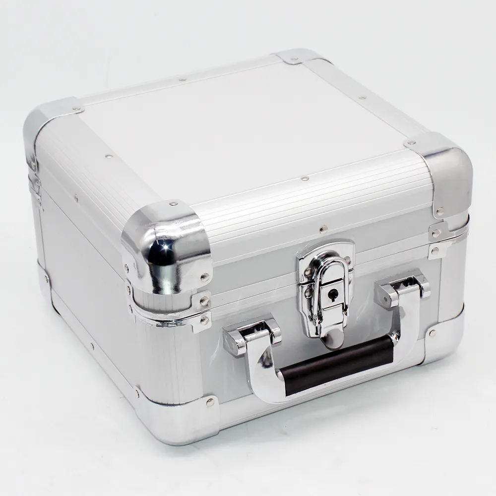 En iyi kalite Metal taşıma valiz gümüş alüminyum koruyucu kutular ile güvenlik kodu kilidi