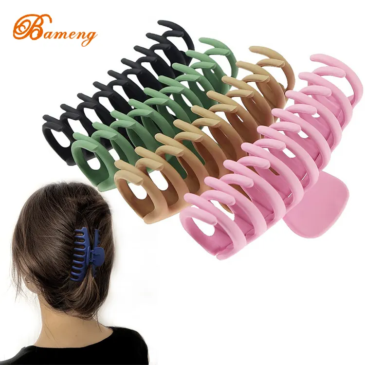 Non Slip Big Hair Claw Clips for Women and Girls Super Strong Large Hair Clips for Thick Hair Cute Acrylic