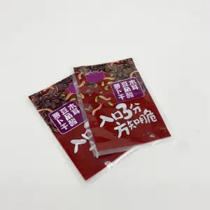 Customized three sealing bag small printed packaging bag sauce packets