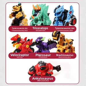 Jouet pour enfants à déformation par impact, modèle de <span class=keywords><strong>dinosaure</strong></span> à inertie, véhicule de combat à inversion de direction pour garçons de 4 à 6 ans, en plastique - Product Image 4