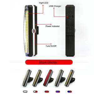 Juego de Luces LED Recargables e Impermeables para Bicicleta, Ideales para Actividades al Aire Libre, Luz Trasera de Advertencia - Product Image 2