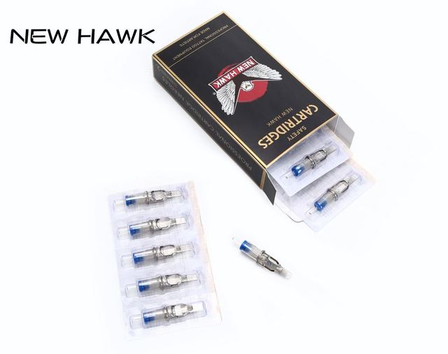 Best Quality NEWHAWK Cartridges Gray Color for Tattoo Pen Cartridge Permanent Makeup Machine Needle Cartridges