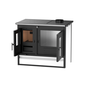 Estufa de Leña para Interiores RC1201A con Horno, Estufa de Leña para Cocinar y Calentar, Estufa a Leña con Placa de Cocción - Product Image 4