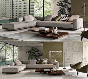 Sofá minimalista italiano para sala de estar, muebles personalizados, combinación de esquina grande de tela de alta gama, novedad de 2022 - Product Image 5