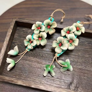 Weilei Top-grain Leather Osmanthus <b>Bag</b> <b>Charm</b> Handmade 3d Floral Tassel Pendant Chinese Style Literary Accessory Autumn Gifts - Product Image 4