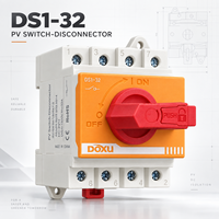 Interrupteur de déconnexion CC solaire photovoltaïque 32A 1000V sur rail DIN pour réseau photovoltaïque et boîtier de combinaison