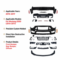 Kit de conversion de pare-chocs avant et arrière style Dark Horse pour Ford Mustang S550 2015 2016 2017 à 2024+