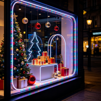 Guirlandes LED flexibles et modulables 110V avec alimentation, étanches IP44 pour enseignes DIY, artisanat et décorations de fêtes