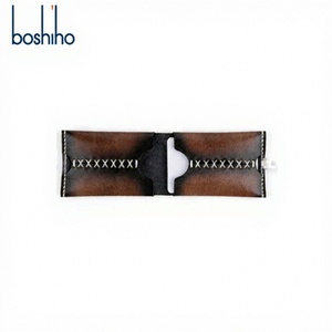 Boshiho Simple Sewing Line Genuine Leather Card <b>Holder</b> Men's <b>Id</b> Card Wallet Classic Genuine Leather Men's Wallet - Product Image 1