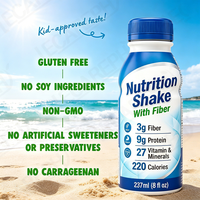 Shake nutritionnel de remplacement de repas de haute qualité, saveur vanille, prêt à boire avec 9 g de protéines, 27 vitamines et minéraux