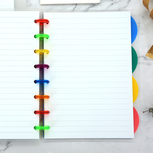 Carnet personnalisé avec logo, reliure à disques, feuilles mobiles, format A5, couverture rigide, agenda pour l'école, les étudiants, le bureau, les affaires - Product Image 4