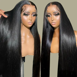 Venta al por mayor de Peluca de cabello humano natural brasileño en bruto HD, peluca de encaje frontal de cabello humano virgen, peluca de encaje frontal de viernes negros - Product Image 1