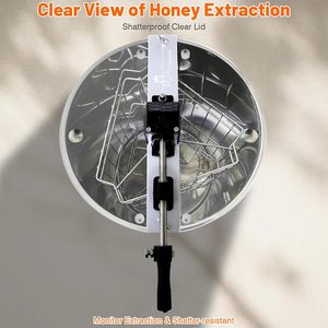 Extractor de Miel Manual Witbee de 3 Cuadros, Tambor Giratorio de Acero Inoxidable de 38 cm, Engranaje, Mango Ergonómico, Patas, Uso en Granjas Apícolas, 1 Año de Garantía - Product Image 4