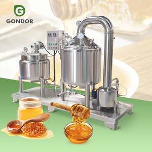 Concentrateur de miel commercial automatique Gondor en acier inoxydable 304, équipement de filtration à chauffage sous vide à basse température, Guangzhou - Product Image 1
