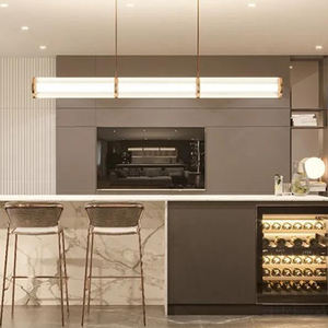 Пользовательские дубовые твердые деревянные шкафы Твердые деревенские домашние кухонные шкафы современные новейшие кухонные шкафы + шкафы мебель стиль - Product Image 4