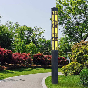 Lampadaire de jardin extérieur en métal LED 2700K blanc chaud IP66 non-démontable AC 220V avec détecteur de mouvement solaire et variateur d'intensité - Product Image 2