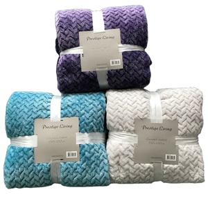 Trung quốc sản xuất siêu mềm rắn thiết kế màu nhuộm thoải mái ấm dày flannel chăn - Product Image 1